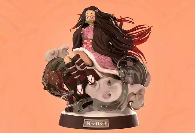 Demon Slayer Kamado Nezuko 3D Model Ready to Print