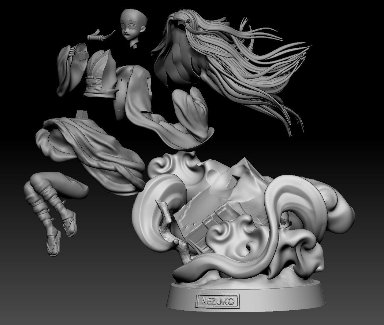 Demon Slayer Kamado Nezuko 3D Model Ready to Print 3D print model_6