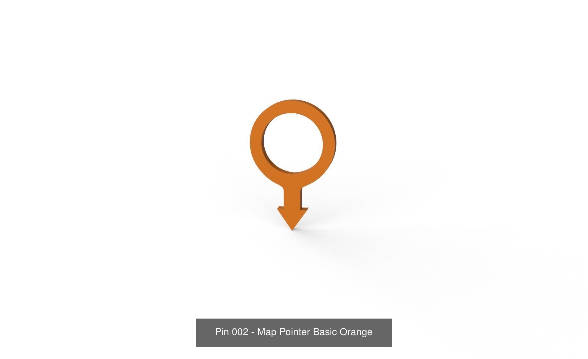 Pin - Map Pointer Basic Pack 01 3D Model Collection_7