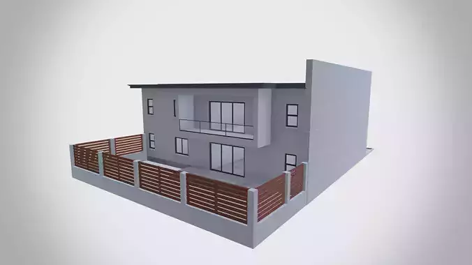 Modern Residential Duplex House