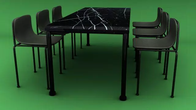 Dinning Table chair set Free 3D model