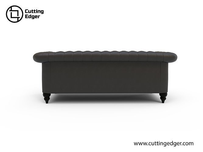 Modern Chesterfield Sofa Low-poly 3D model