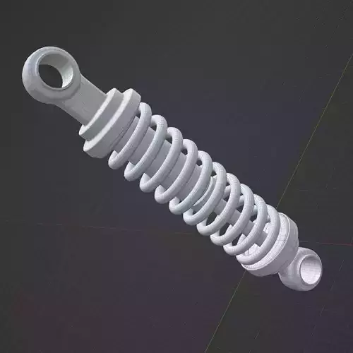 Simple basic suspension system shock absorber