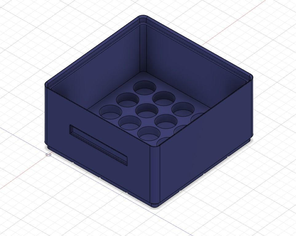 Stackable Humbrol Paint 14ml Acrylic Dropper Storage Boxes 3D print model_1