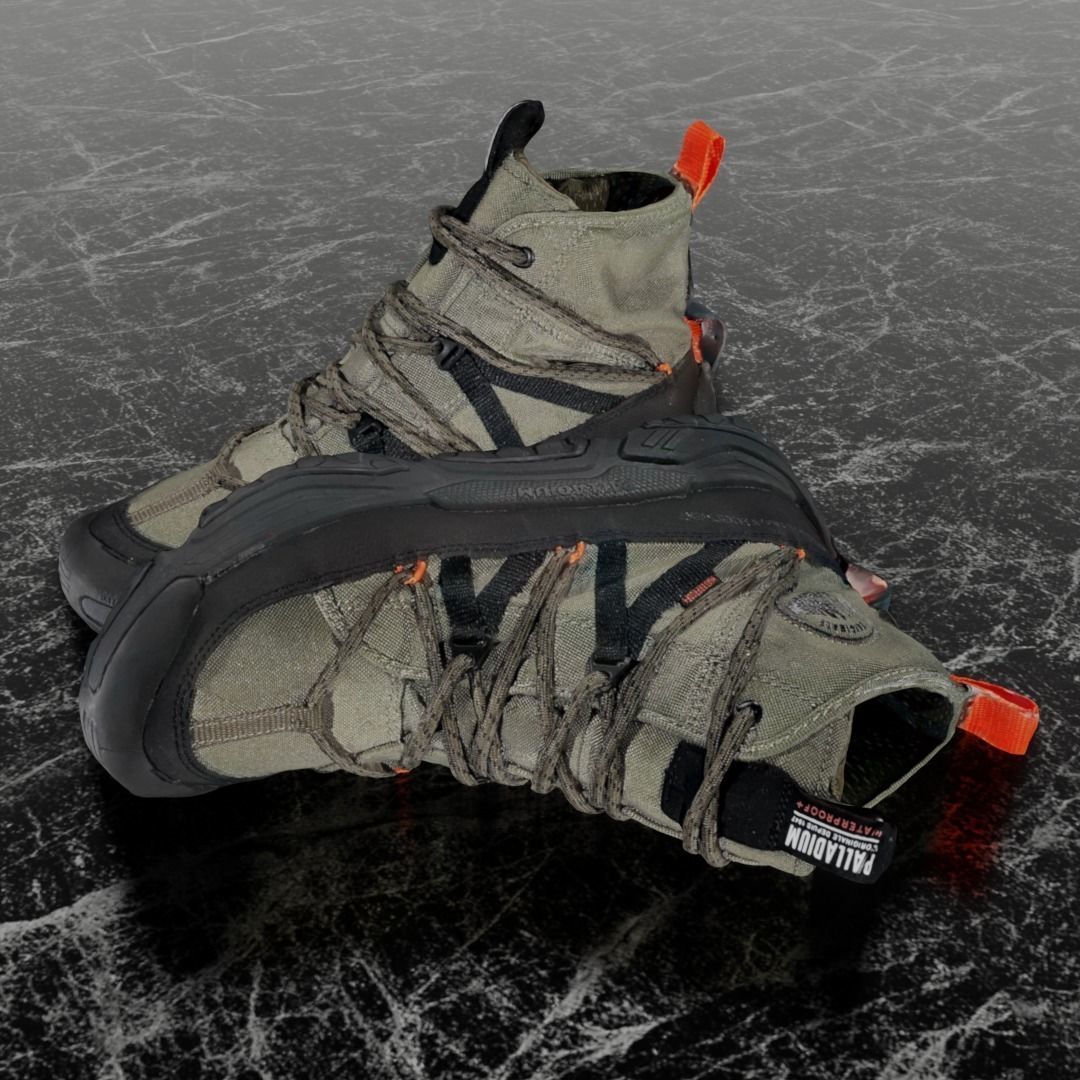 PALLADIUM OFF GRID CROSS 3D BOOTS Low-poly 3D model_1