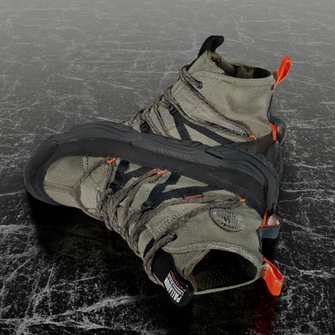 PALLADIUM OFF GRID CROSS 3D BOOTS Low-poly 3D model_7