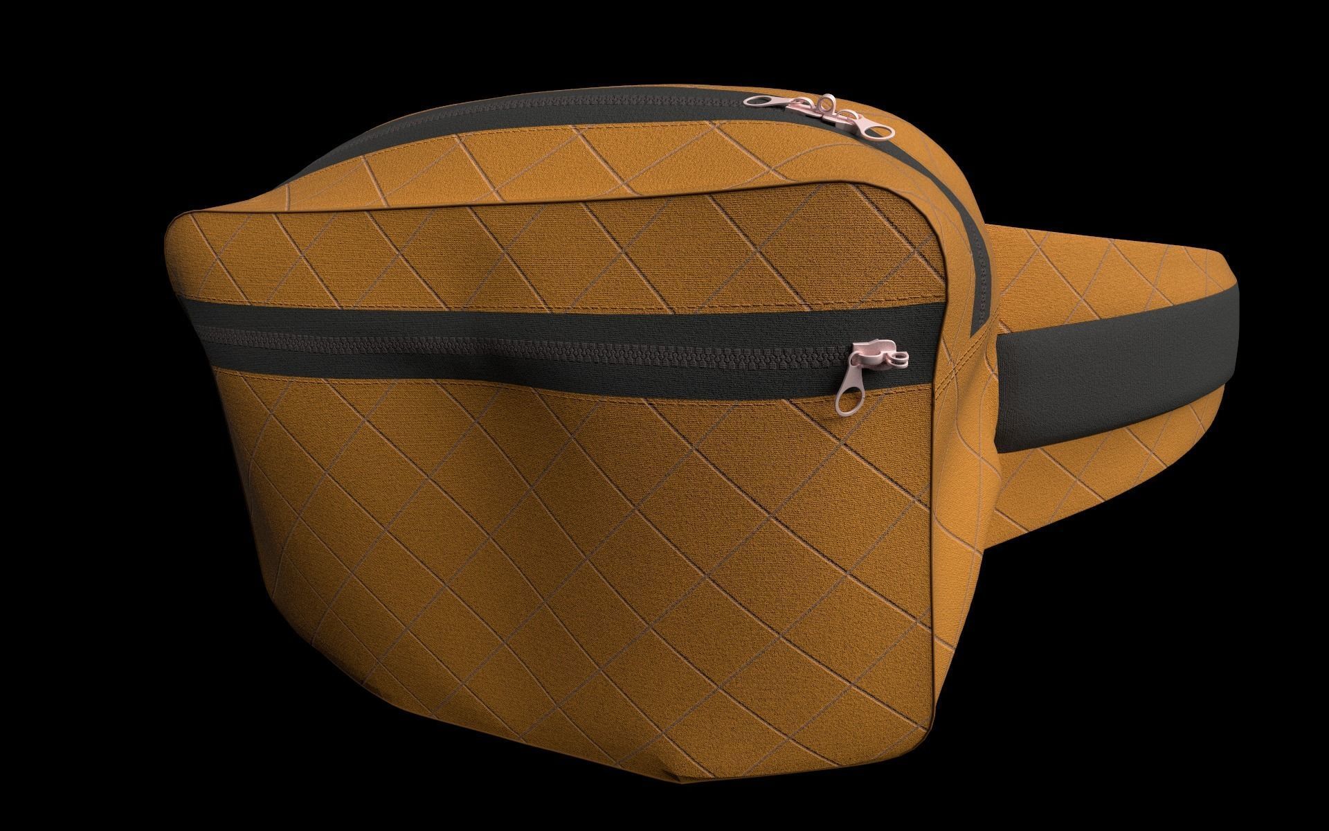 Waistbag pack 3d PBR Model 3D model_5