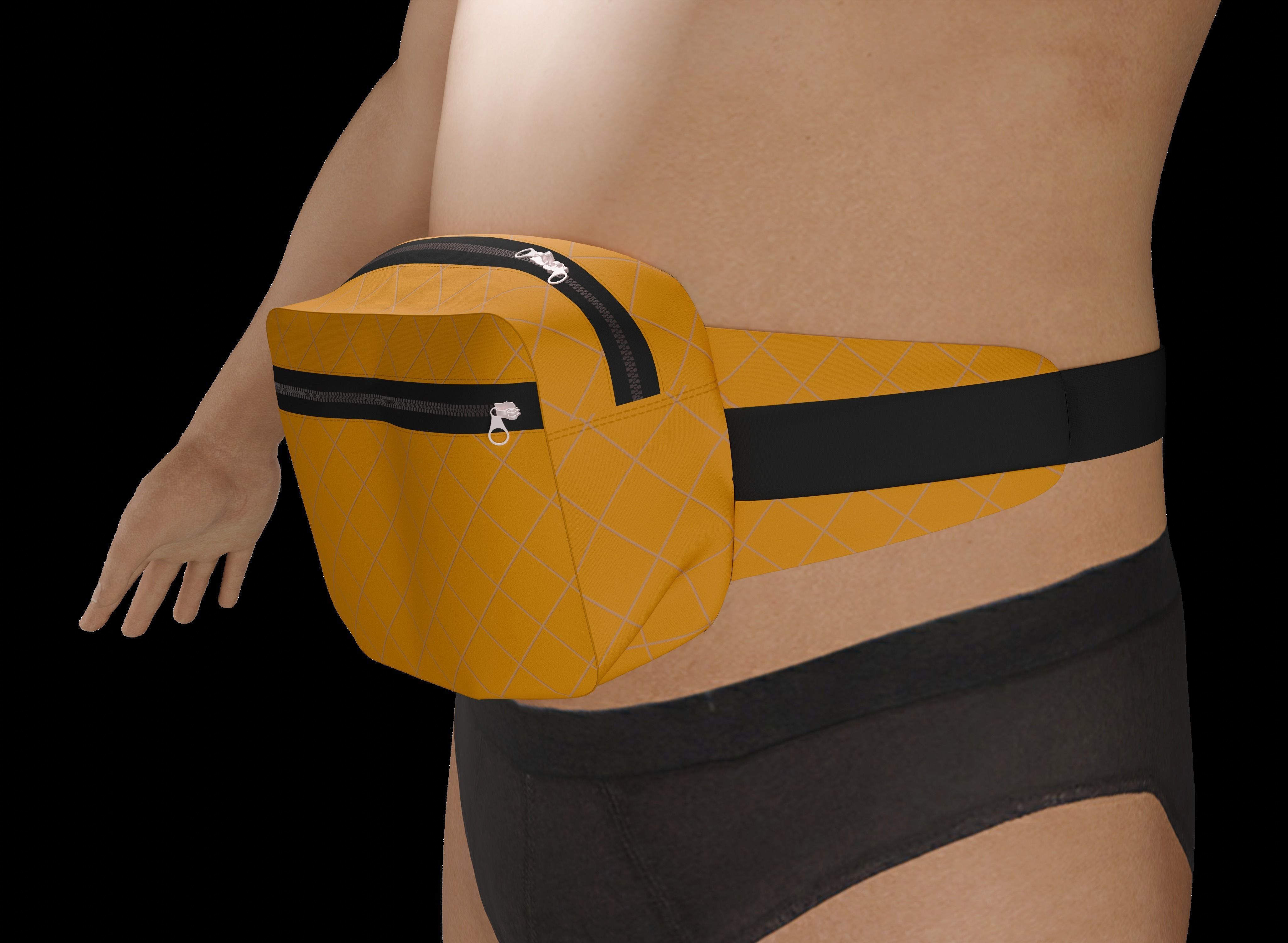 Waistbag pack 3d PBR Model 3D model_9