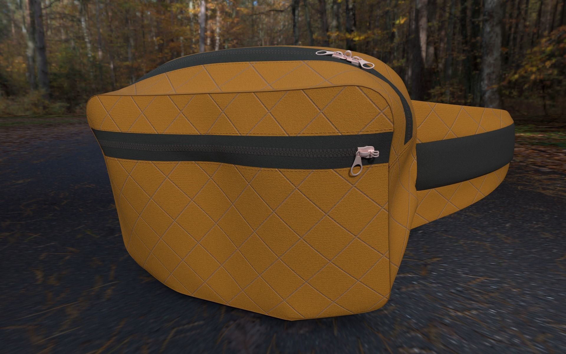 Waistbag pack 3d PBR Model 3D model_4