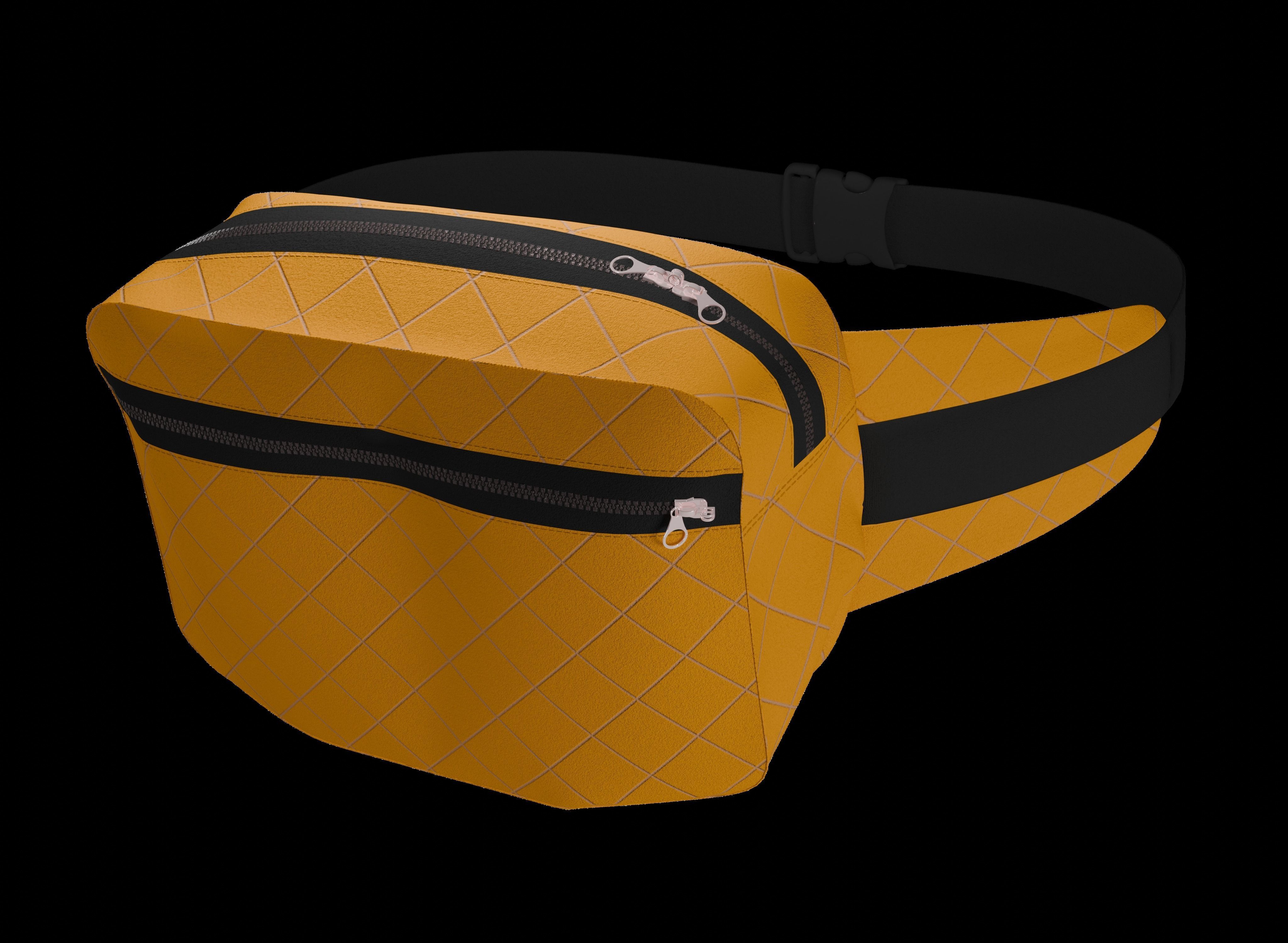 Waistbag pack 3d PBR Model 3D model_3