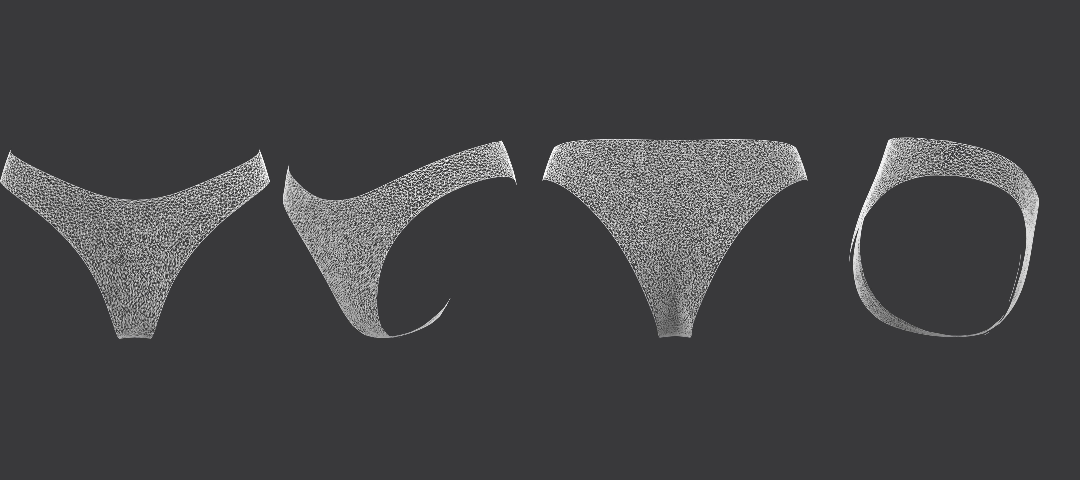 Basic Cheeky Bottom 3D model_7