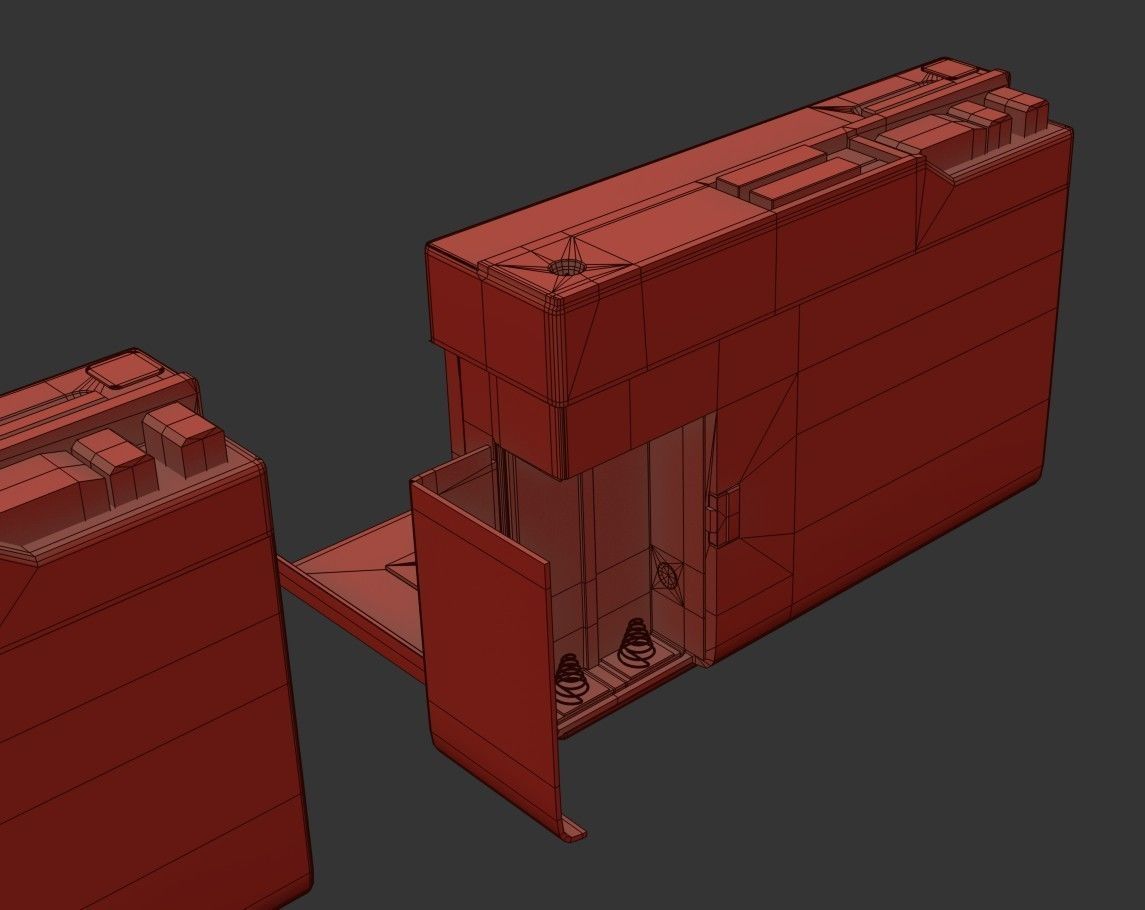 Walkman Cassette Player  3 Colors Low-poly 3D model_31