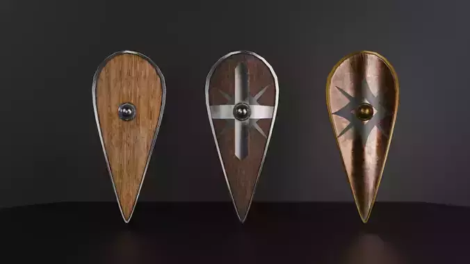 Medieval shield 3 in 1