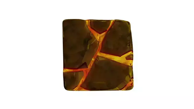 3D lava cube