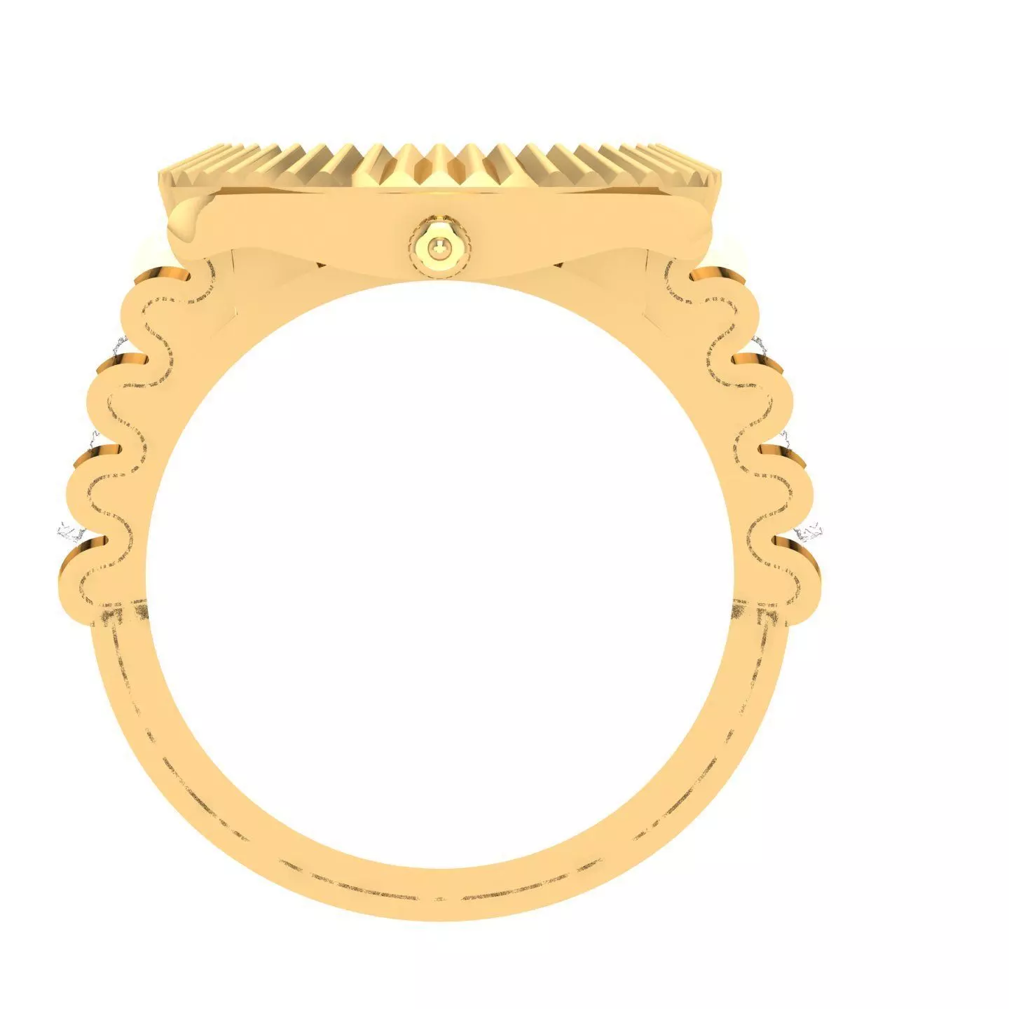 Z Letter Glossy ring 3D model Free 3D print model