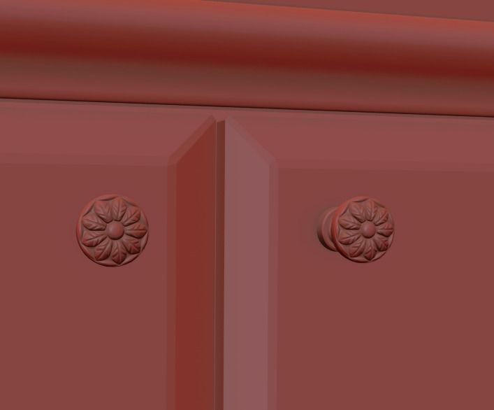  bookcase classic 3d model 3D model_4