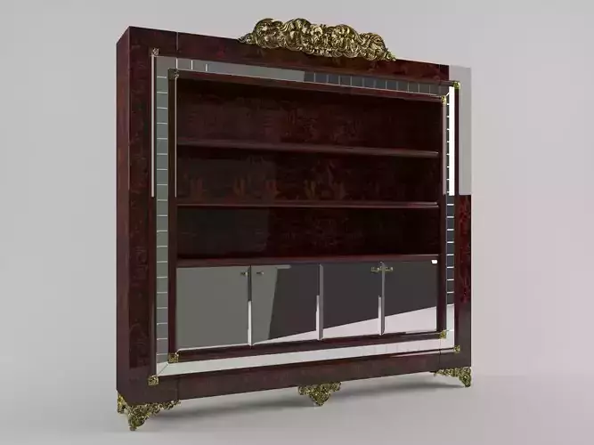  bookcase classic 3d model