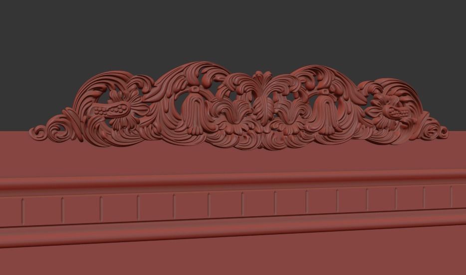  bookcase classic 3d model 3D model_2