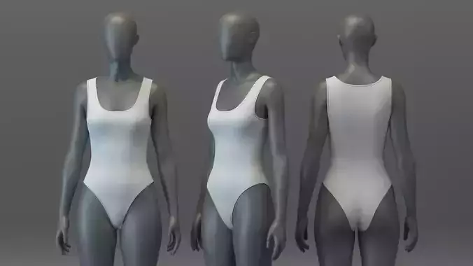 Basic Swimwear 3D model