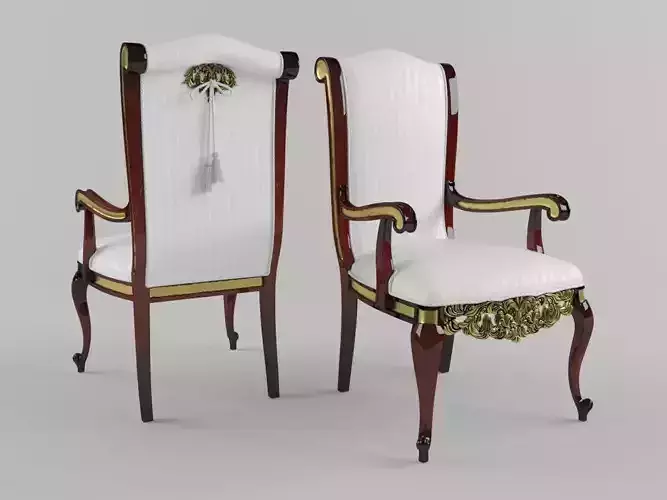 dining chairs classic 3d model