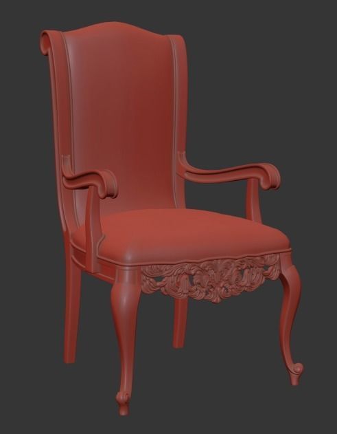 dining chairs classic 3d model 3D model_3