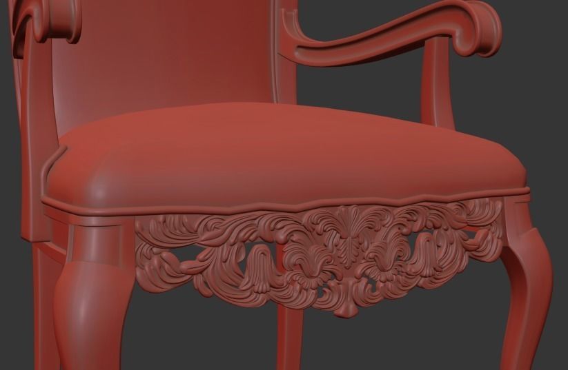 dining chairs classic 3d model 3D model_4
