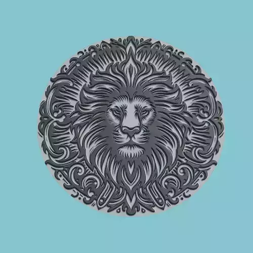 Lion Animal MedalLion Lion Print Model