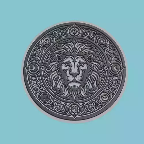 Lion Animal MedalLion Lion Print Model