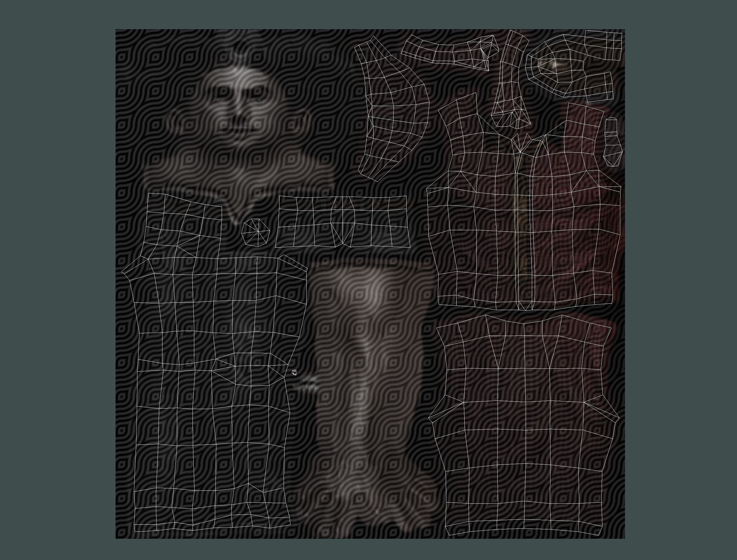 Business man in jeans tie and red shirt Working young man agent Low-poly 3D model_34