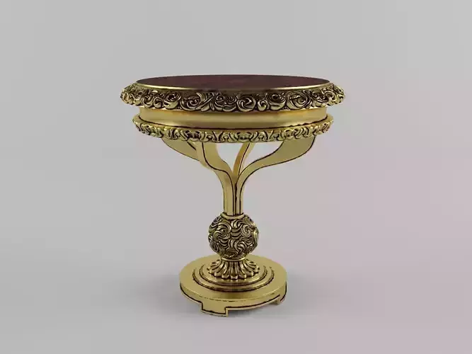 lobby flower table classic 3d model