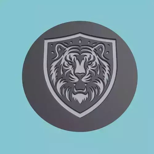 Tiger Animal Medallion Tiger Print Model