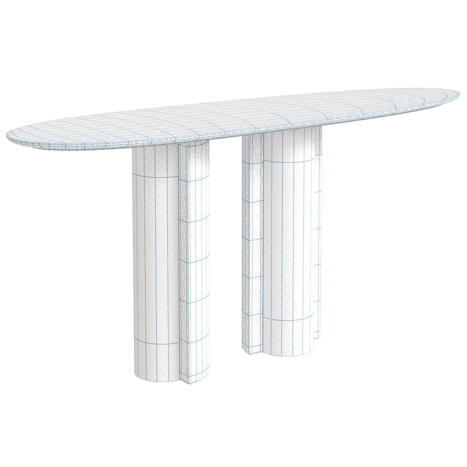 Paolo Castelli Acquerello Nucleo console 3D model_10