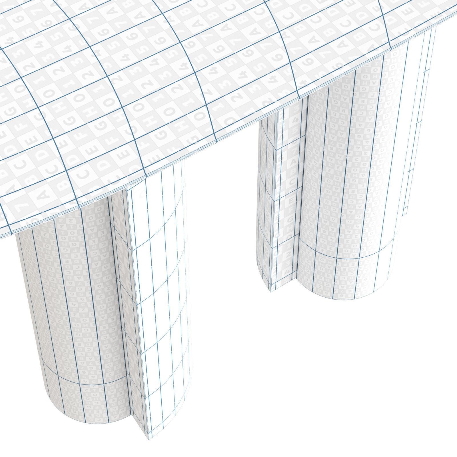 Paolo Castelli Acquerello Nucleo console 3D model_12