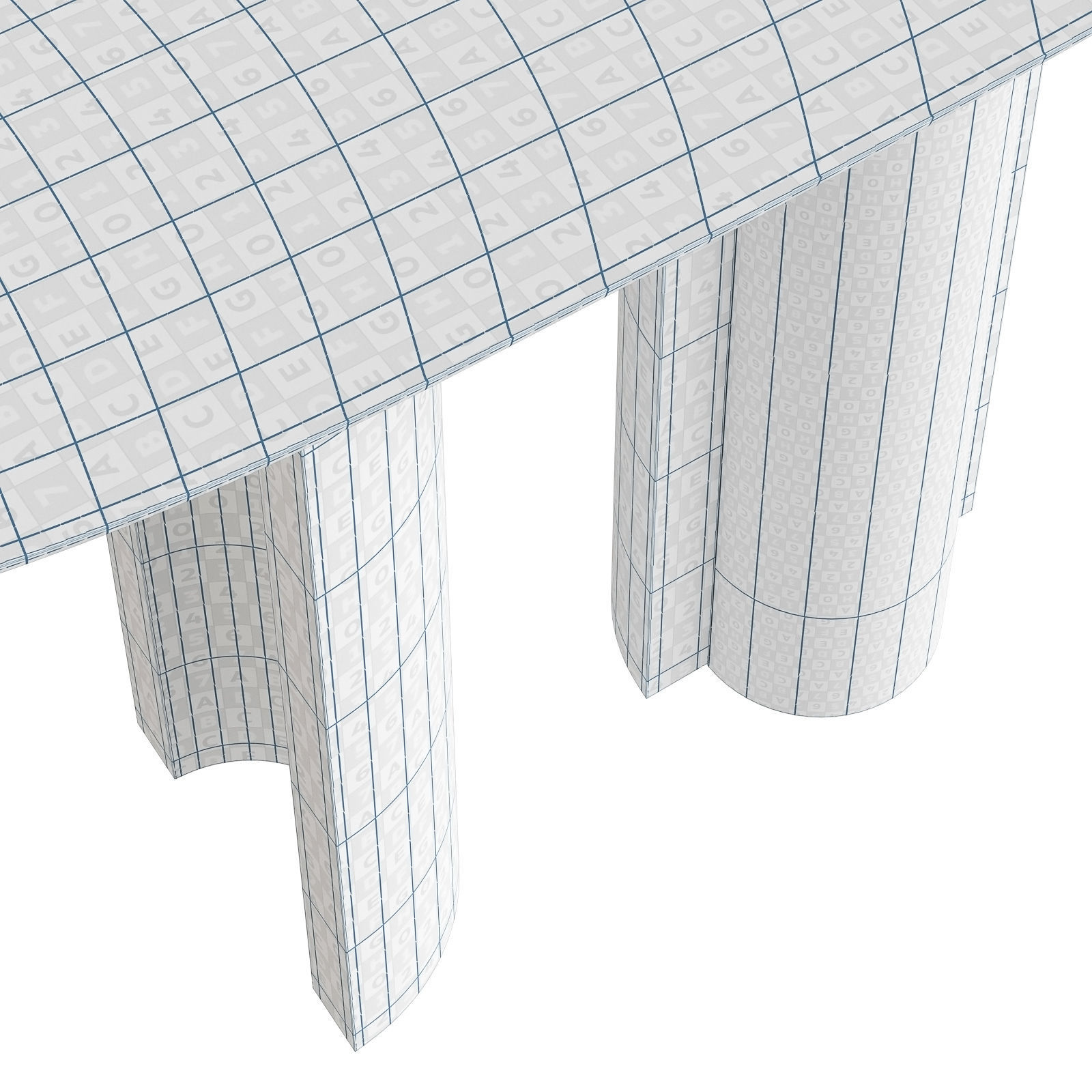 Paolo Castelli Acquerello Nucleo console 3D model_13