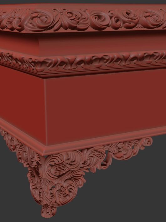 tea table classic 3d model 3D model_2