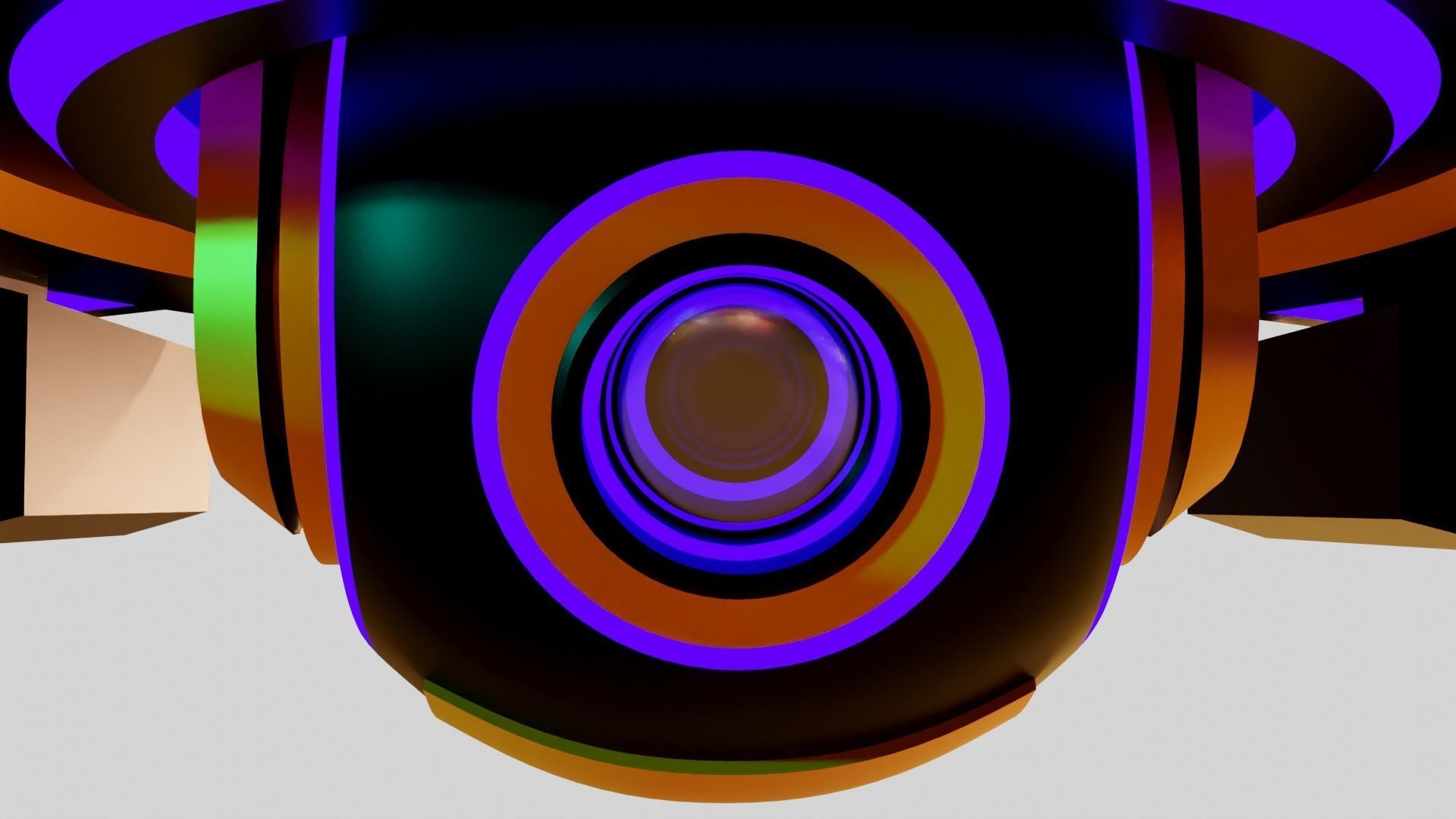 Tri Copter Low-poly 3D model_20