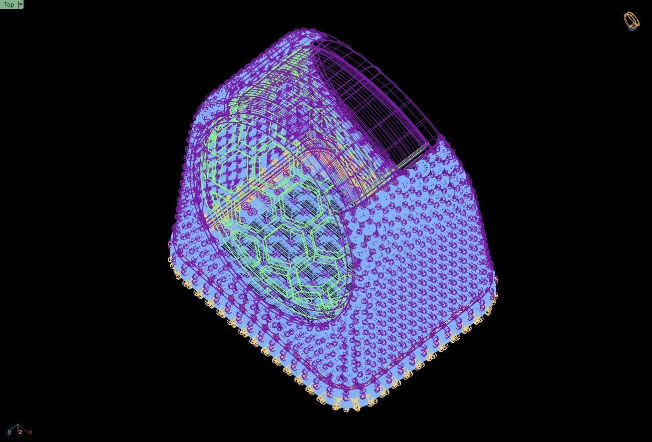 Custom Championship Rectangle Shape Baguettes  Diamond Ring  3D print model_16