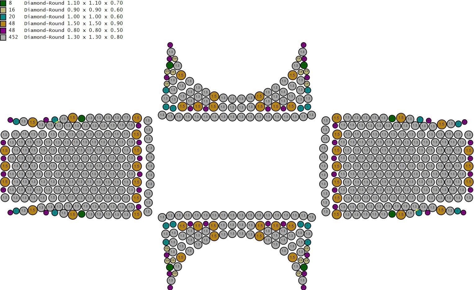 Custom Championship Rectangle Shape Baguettes  Diamond Ring  3D print model_18