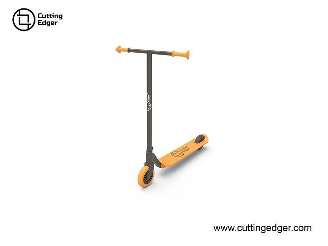 Modern Lightweight-Stunt-Scooter Low-poly 3D model