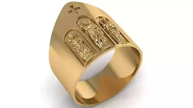 VATICAN COUNCIL II Ring 3d Printable Model 3D print model