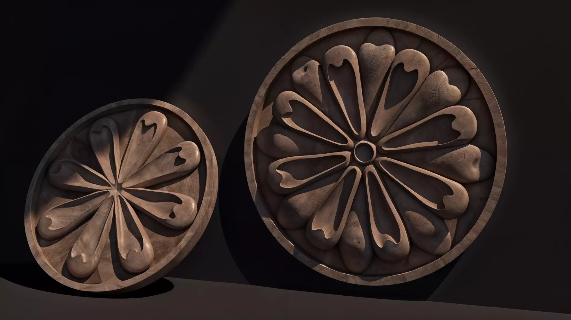 curvae ligneae Low-poly 3D model_0