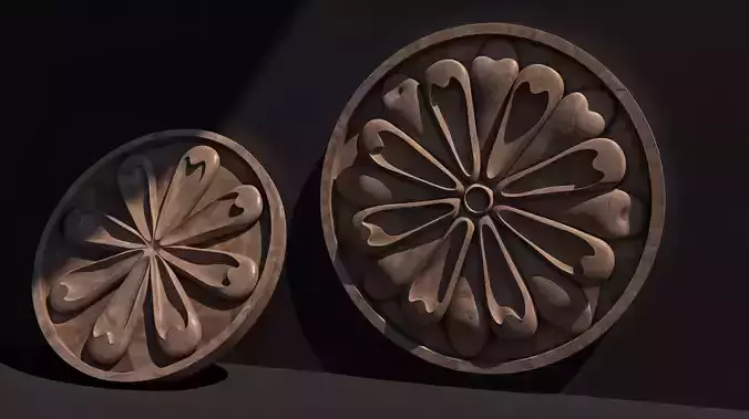 curvae ligneae Low-poly 3D model
