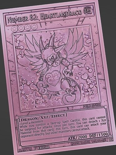 NUMBER 82 HEARTLANDRACO - YU-GI-OH Free 3D print model