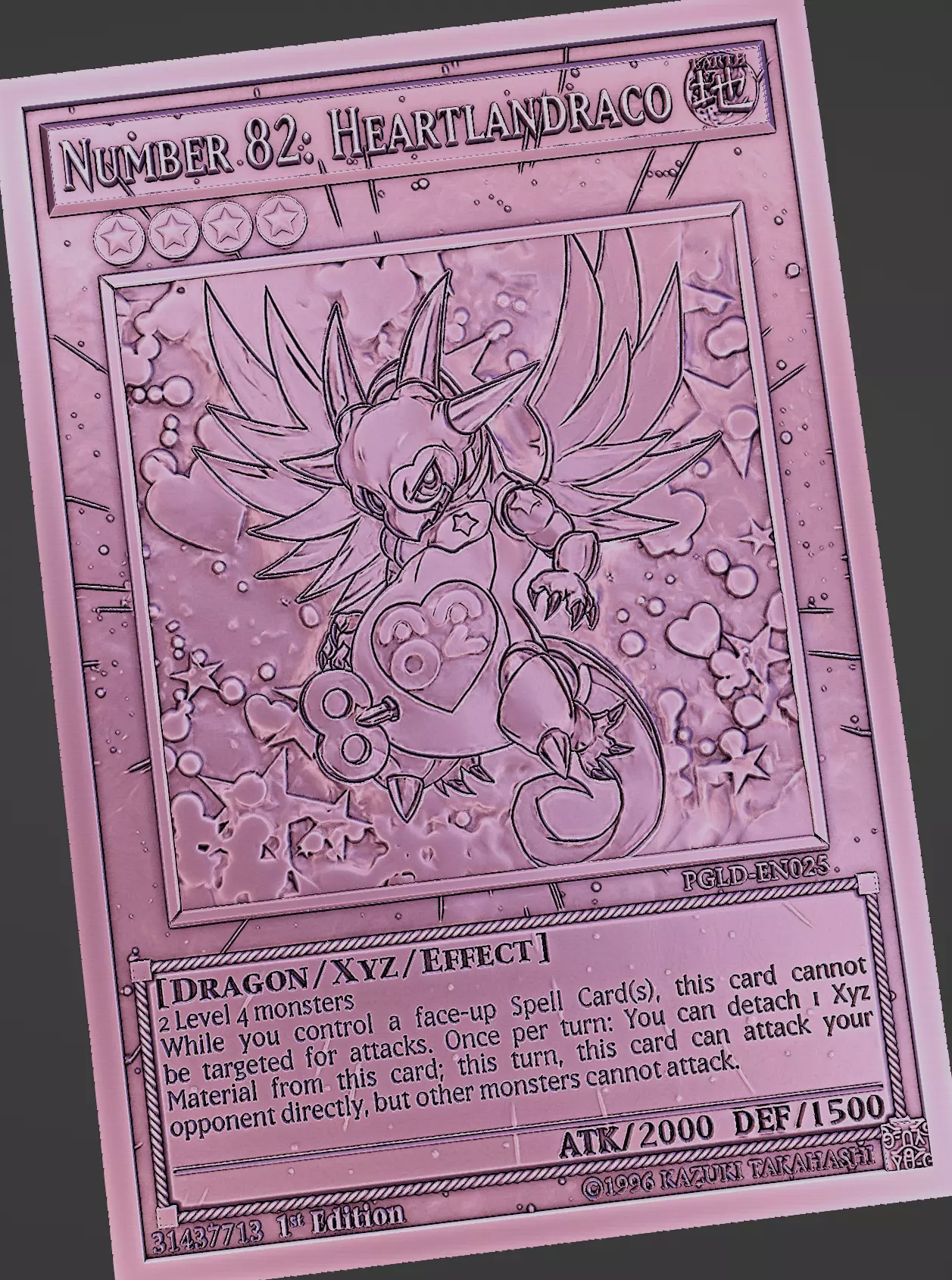 NUMBER 82 HEARTLANDRACO - YU-GI-OH Free 3D print model