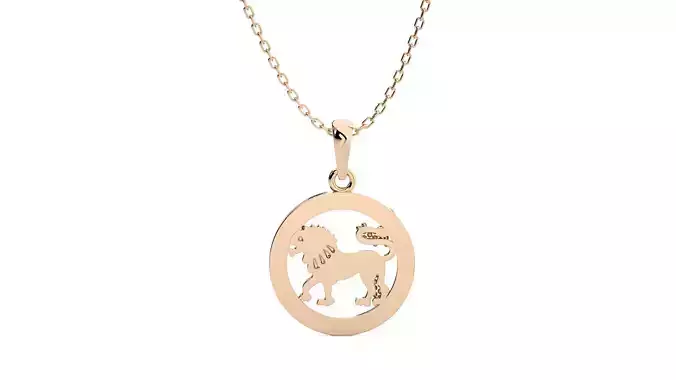 Leo Zodiac Pendant 3D print model
