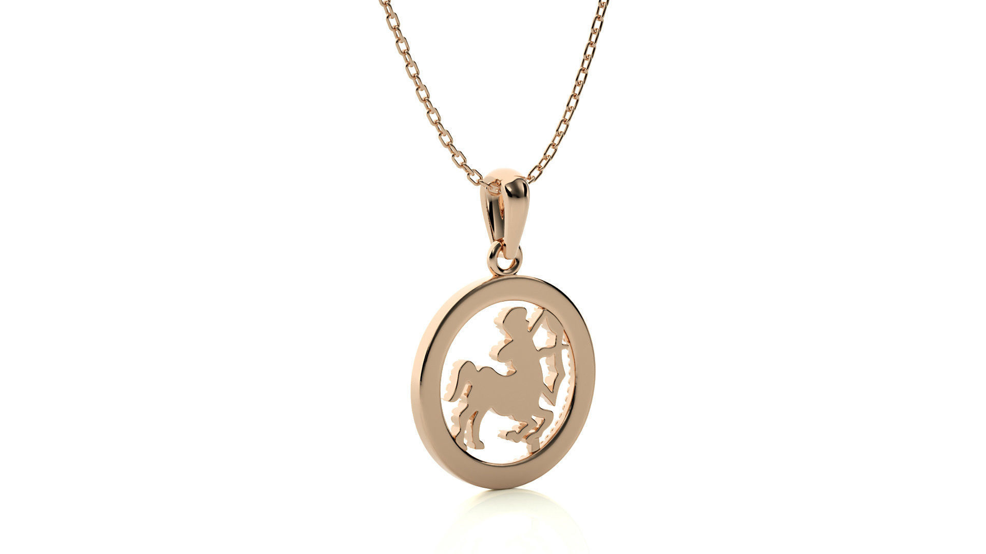 Sagittarius Zodiac Pendant 3D print model_2