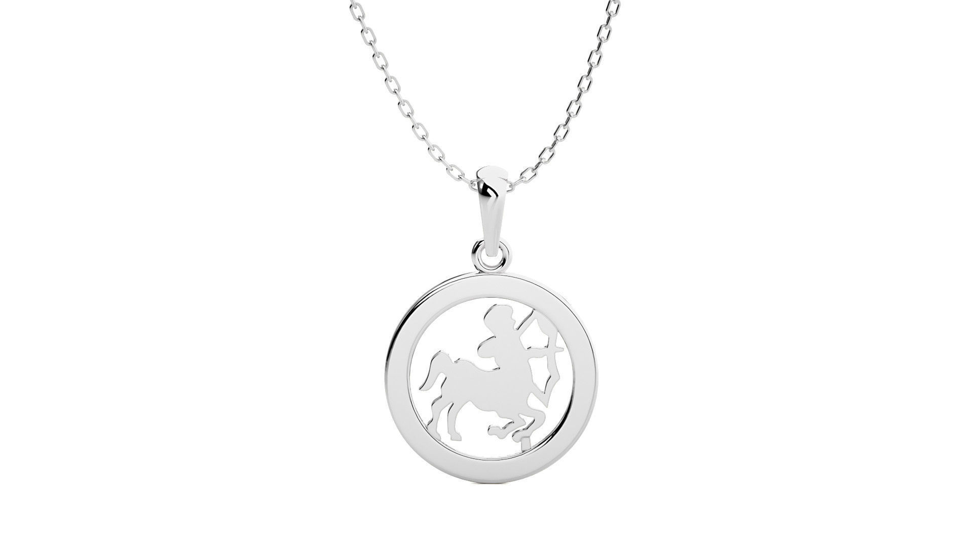 Sagittarius Zodiac Pendant 3D print model_5