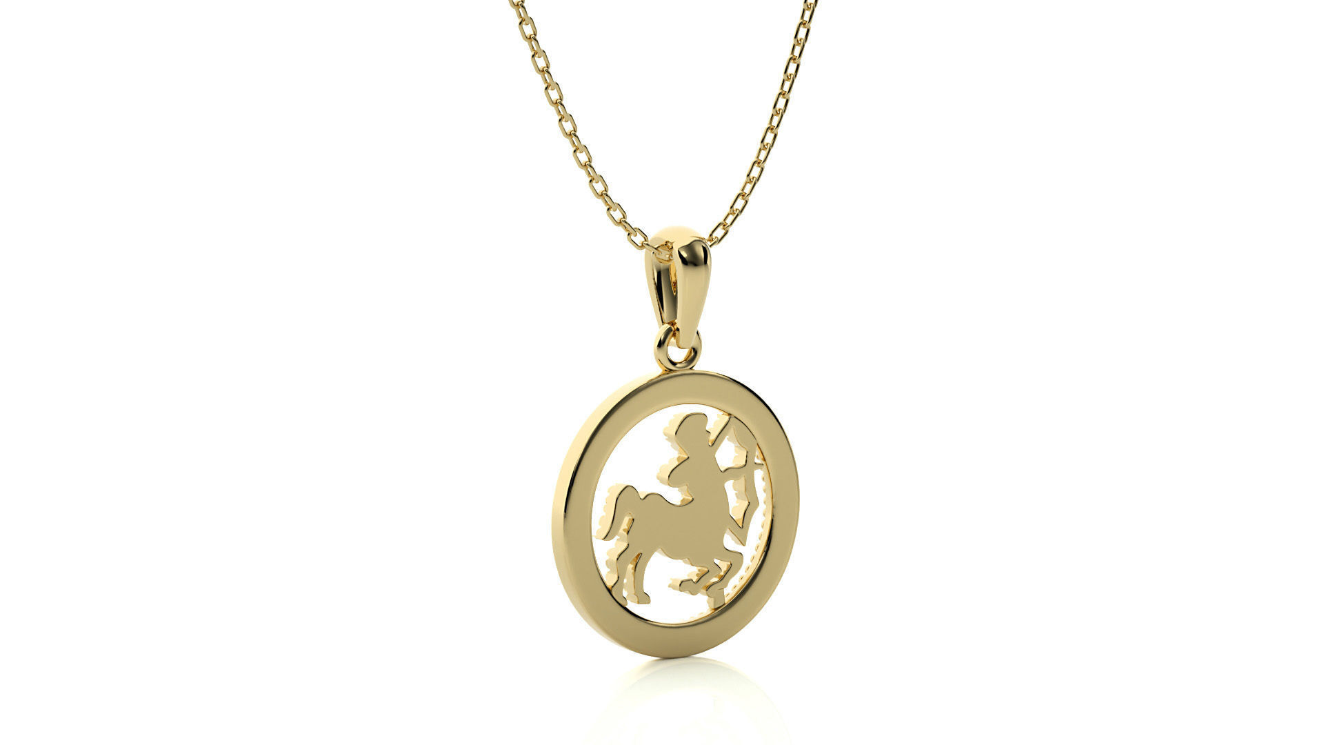 Sagittarius Zodiac Pendant 3D print model_10