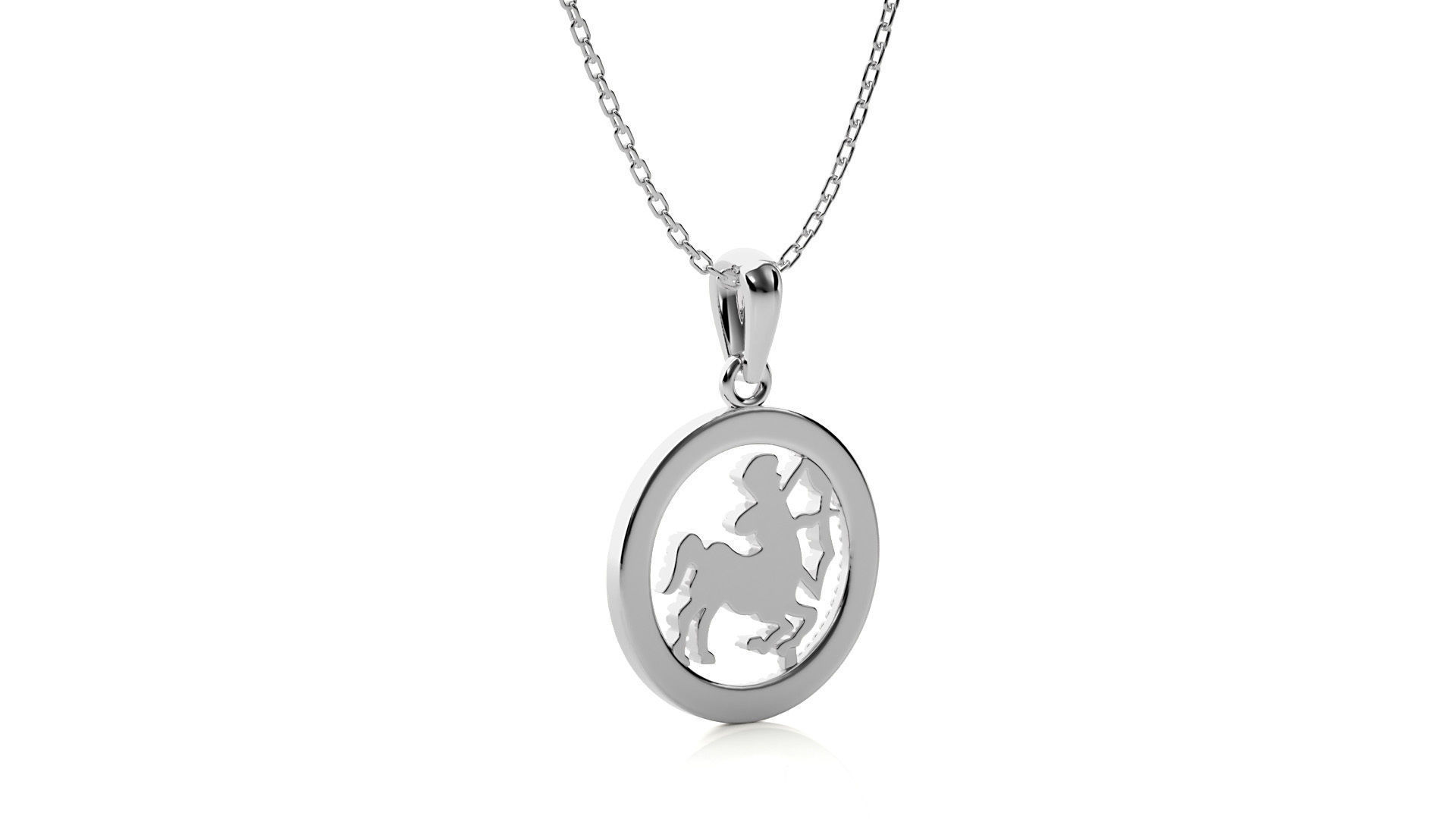 Sagittarius Zodiac Pendant 3D print model_6