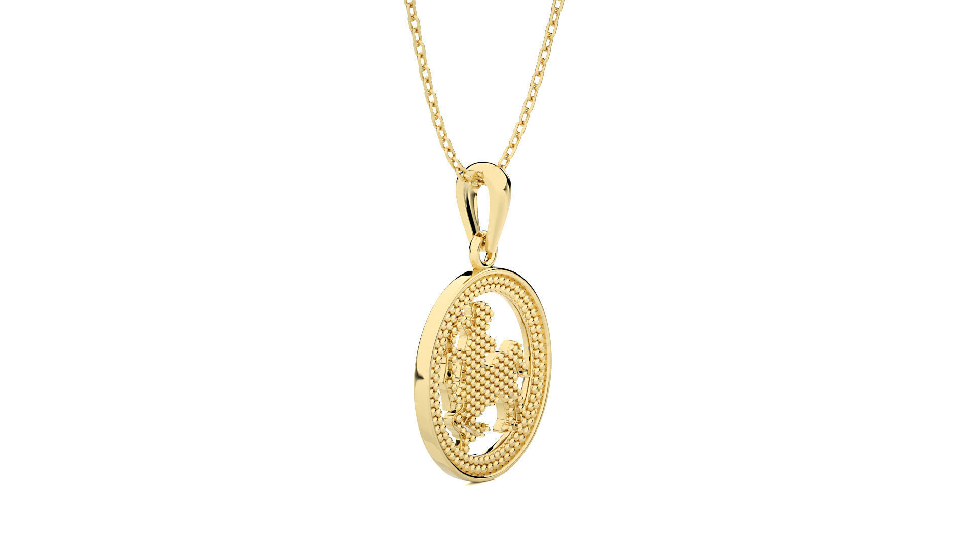 Sagittarius Zodiac Pendant 3D print model_12